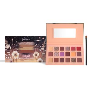 Eelhope 18-Color Eyeshadow Palette Eyeshadow Multicolor Eye Palette With