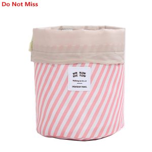 Round Women Makeup Bag Travel Makeup Organizer Bag Female Storage