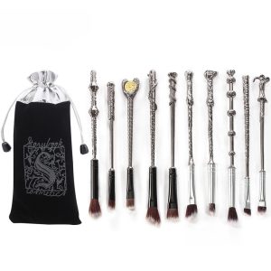 Harry Potter Metal Rod Makeup Brush Metal Wand Hermione Dumbledore Magic