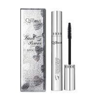 Makeup Qibest Silver Tube Big Eye Mascara Slender Curling Waterproof Not