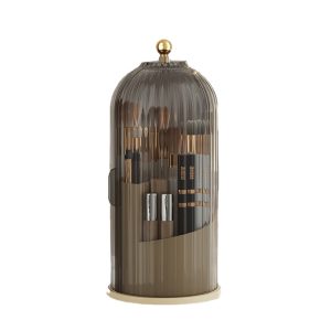 Rotating Makeup Brush Holder, Lipstick Organizer