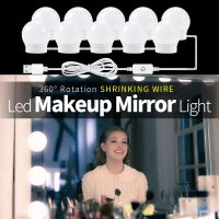 CanLing USB LED 12V Vanity Mirror Makeup Lamp 10 Bulbs Kit For Dressing