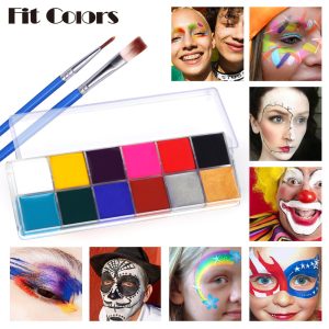 Fit Colors 12 Colors Face Color Water Soluble Body Paint Halloween