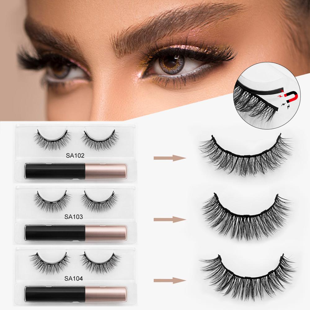 3D Mink Magnetic Eyelashes Waterproof Lasting Magnetic Eyeliner Magnet