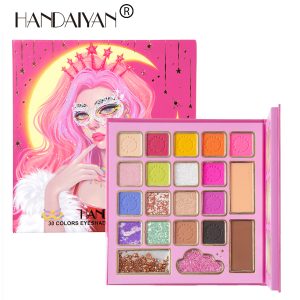 HANDAIYAN 30 Colors Mask Queen Eyeshadow Palette Eyeshadow + Blush +