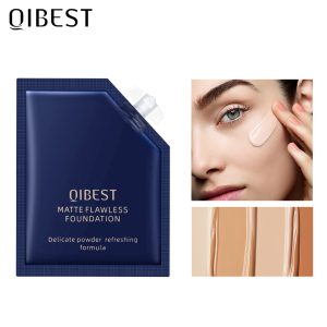 QIBEST Liquid Foundation Long Lasting Makeup Concealer Moisturizing