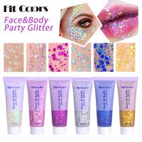 Fit Colors Sequin Gel Mermaid Scale Face Body Lip Sequin Eyeshadow