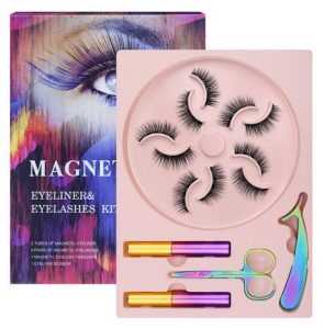 Magnetic Eyelashes Mink False Lashes Magnetic Eyeliner Waterproof Liquid