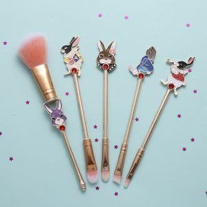Midi Fox Mr. White Rabbit Alice Metal Makeup Brush Original Design