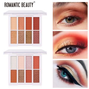 Romantic Beauty Matte Small Plate Portable Eyeshadow Makeup INS8 Color