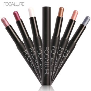 FOCALLURE 12 Colors Eyeshadow Sticker Shadows Pencil Eyeliner