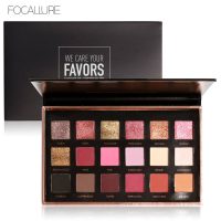 FOCALLURE 18 Colors Palette Shimmer Matte Pigment Eyeshadow Mineral Nude
