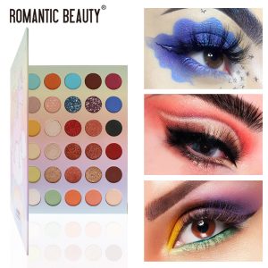 Romantic Beauty 30 Color Large Plate Pearlescent Matte Eyeshadow Plate