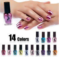 14 Color 6ML Metallics Nail Polish Mirror Nail Polish Makeup Accessories