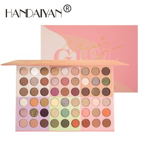 HANDAIYAN Popular 54 Color Eyeshadow Palette Earth Color Pearlescent