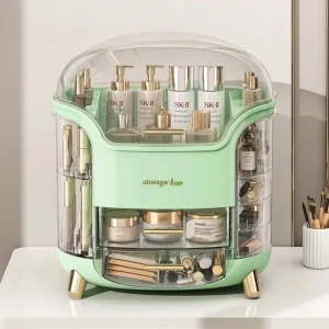 Multi Functional Makeup Storage Box Multi-Layer Desktop Transparent