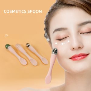 Jade Eye Cream Spoon Eye Essence Introduction Stick Silicone Handle