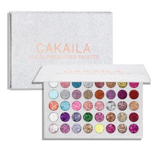 CAKAILA 40 Colors Eyeshadow Gold Powder Glitter Curry Cream Diamond