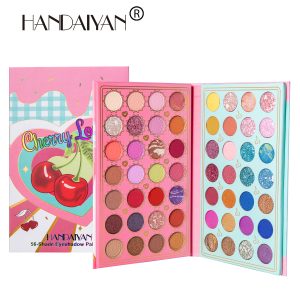 HANDAIYAN 56 Color Makeup Eyeshadow Palette Pearlescent Matte Sequins