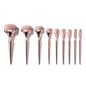 9 PCS Makeup Brushes Set Rose Golden Beauty Tool