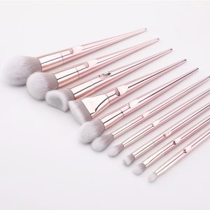 10Pcs Eye Makeup Brushes Set Eyeshadow Eyebrow Sculpting Power Brushes