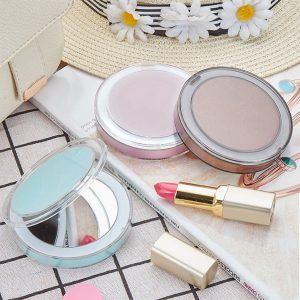LED Lighted Mini Makeup Mirror 3X Magnifying Compact Travel Portable
