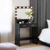 Makeup Vanity Desk With Mirror & Light